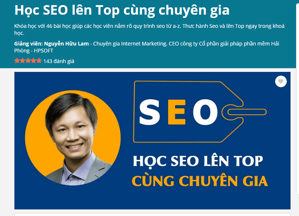 Khóa Học Seo Lên Top Cùng Chuyên Gia